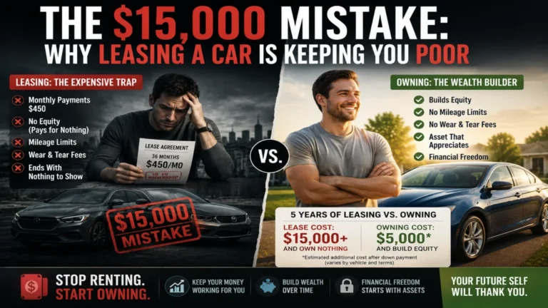 The $15,000 Mistake: Why Leasing a Car Is Keeping You Poor