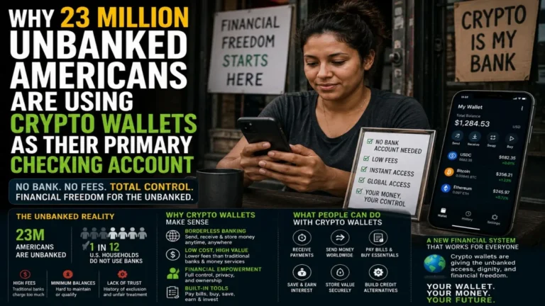 Why 23 Million Unbanked Americans Are Using Crypto Wallets as Their Primary Checking Account