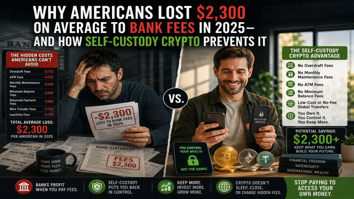 Why Americans Lost $2,300 on Average to Bank Fees in 2025—And How Self-Custody Crypto Prevents It