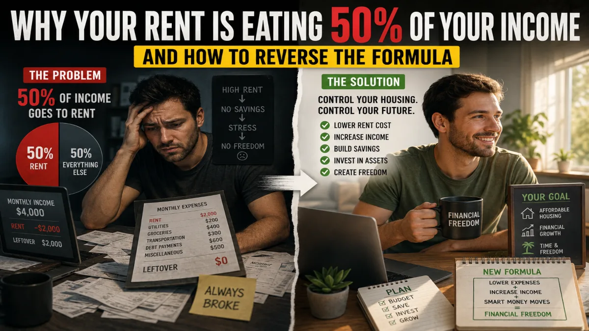 Why Your Rent Is Eating 50% of Your Income and How to Reverse the Formula